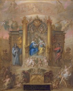 Alliantie van Frankrijk en Spanje, allegorie van de Vrede van de Pyreneeën in 1659